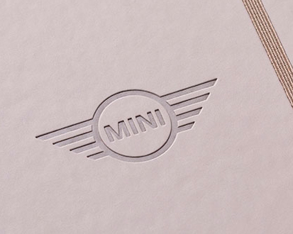 Austin Mini Debossed Logo Notebook Logo debossed on the front cover