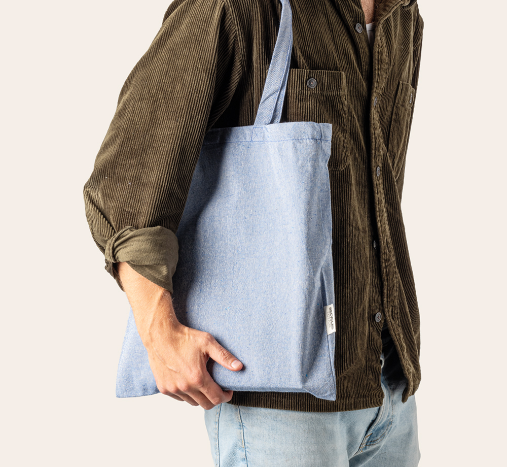 Recycled Cotton Blend Tote Bag