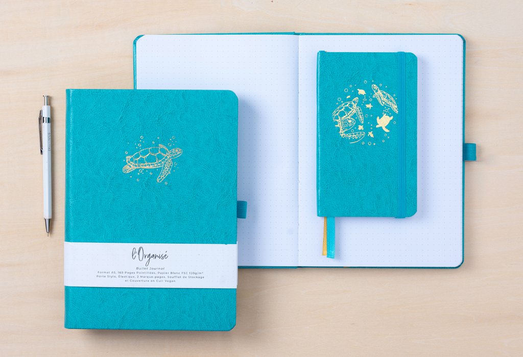 La Boutique De Margaux notebook range in A6 and A5 vegan leather