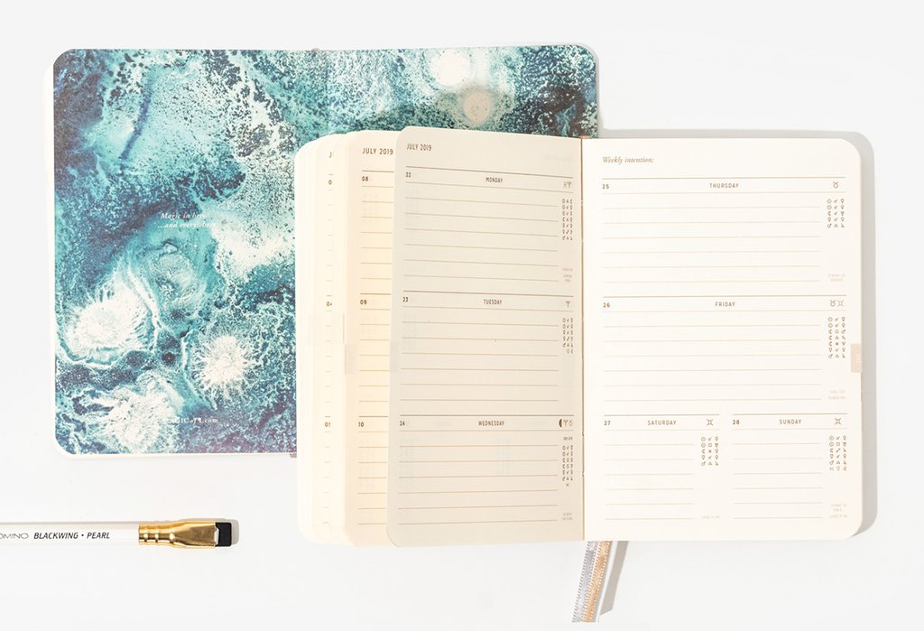magic of I cahier planners with custom printed inside pages and full colour endpapers