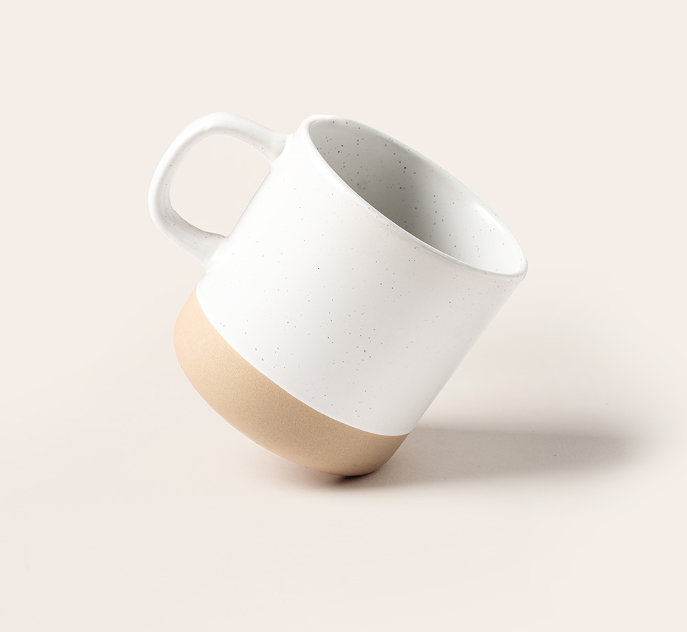 Ceramic Mug with Unglazed Bottom