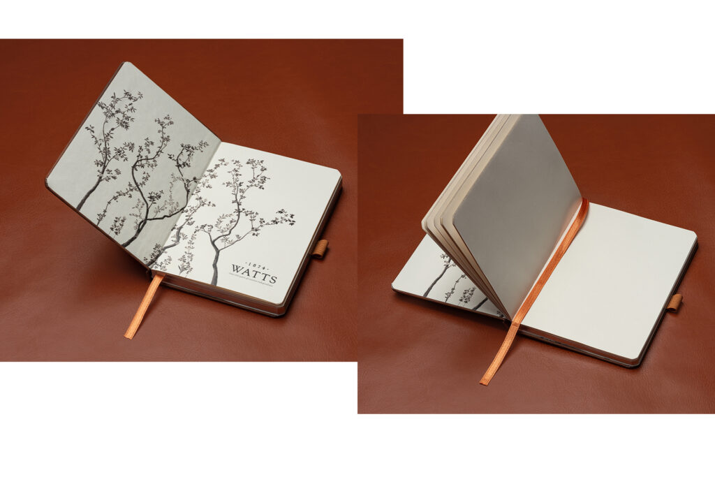 watts 1874 wallpaper company PR gift notebooks