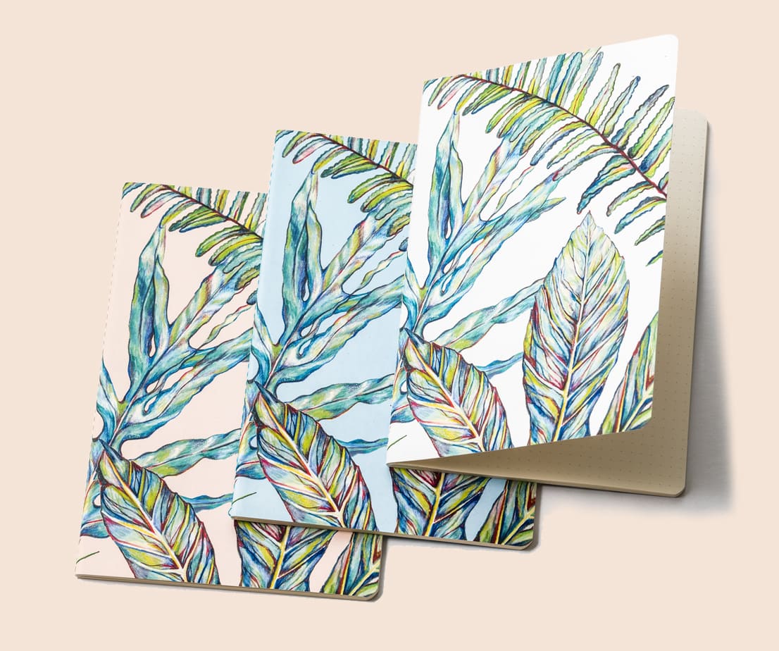Printed cahier notebook customisation