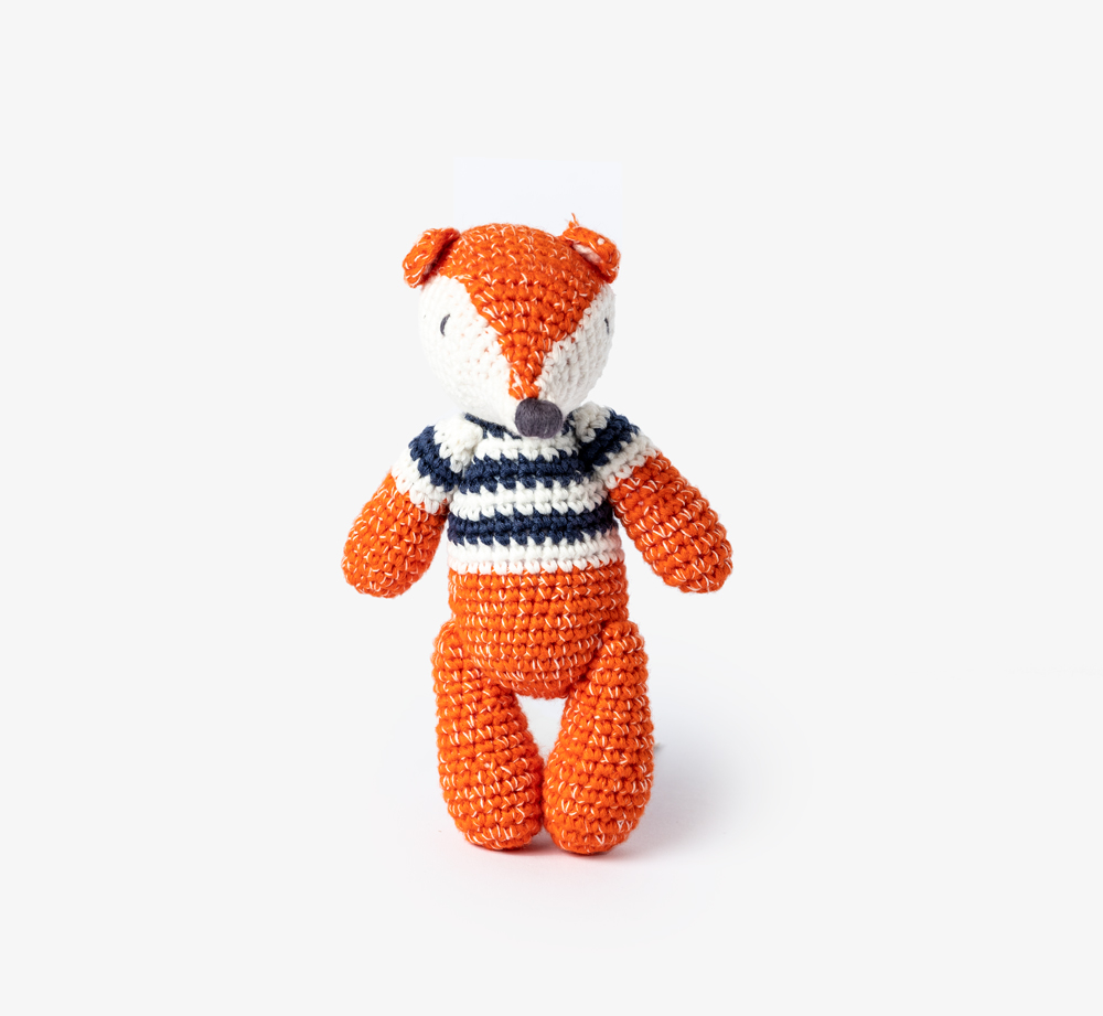 Crochet Fox Rattle Toy by AlbettaBaby & Kids| Bookblock