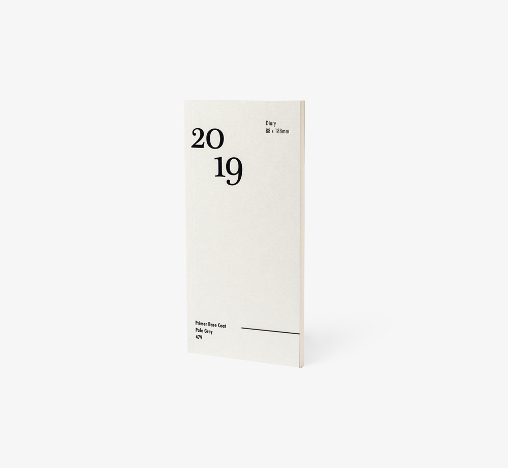 2019 Graphic Slim Line Diary Grey by BookblockStationery| Bookblock