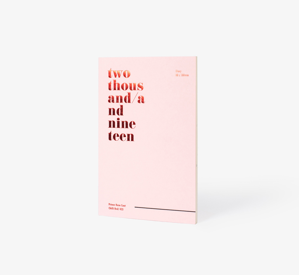 2019 Graphic Diary Pink by BookblockStationery| Bookblock