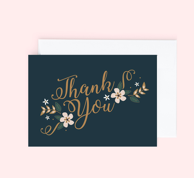 Classy Thank You | Bookblock | Cards, Stationery and Gift Boxes