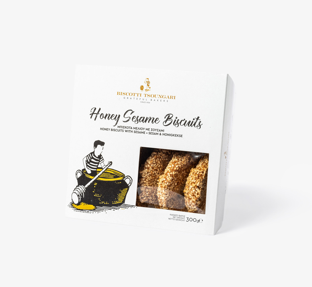 Honey Biscuits with Sesame by Biscotti TsoungariEat & Drink| Bookblock