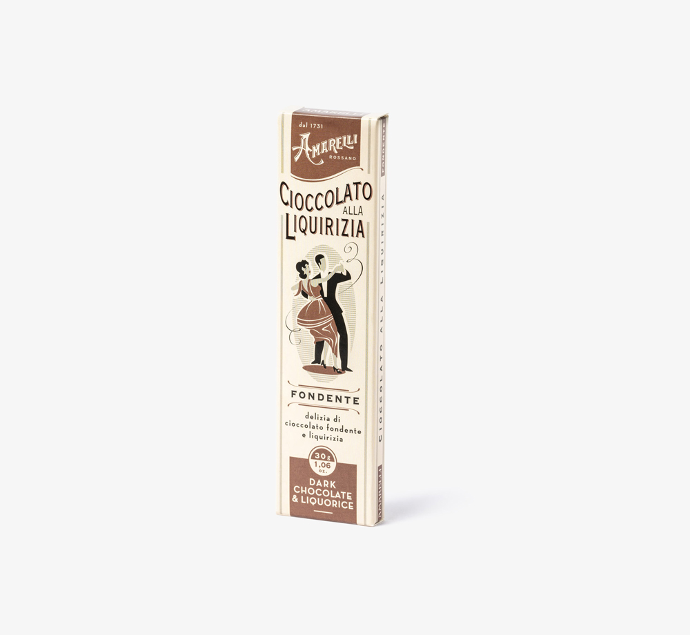 Dark Chocolate Liquorice Bar by AmarelliEat & Drink| Bookblock