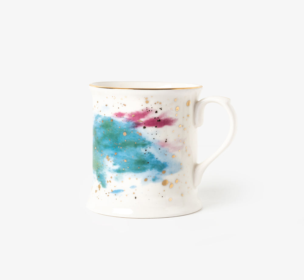 Cosmos Mug Turquoise by PorlandHome| Bookblock