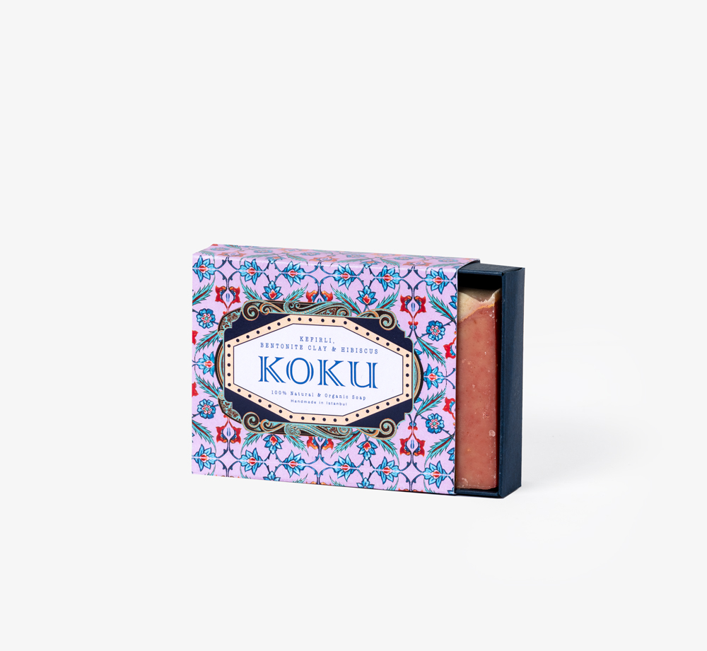 Kefirli, Bentonite Clay and Hibiscus Natural Handmade Soap by Koku - Bookblock Shop Pamper Kefirli, Bentonite Clay and Hibiscus Natural Handmade Soap by Koku - Bookblock Shop Pamper
