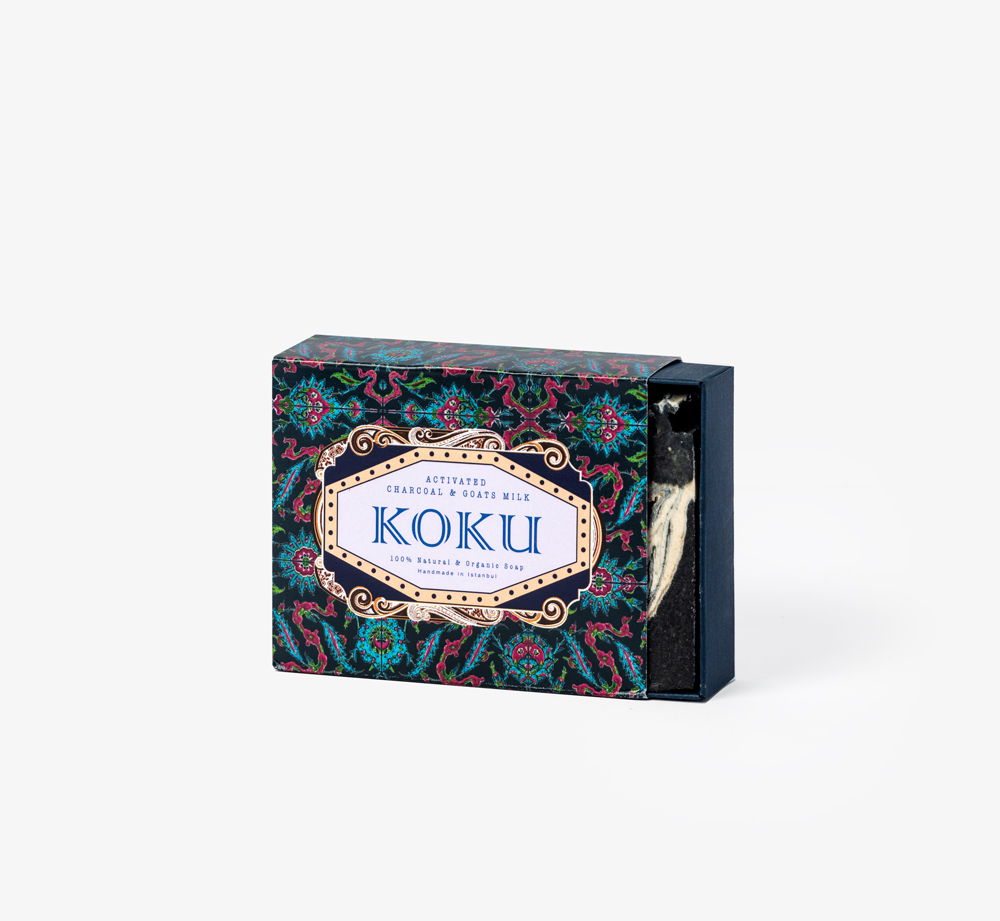Activated Charcoal and Goats Milk Handmade Soap by Koku - Bookblock Shop Pamper Activated Charcoal and Goats Milk Handmade Soap by Koku - Bookblock Shop Pamper