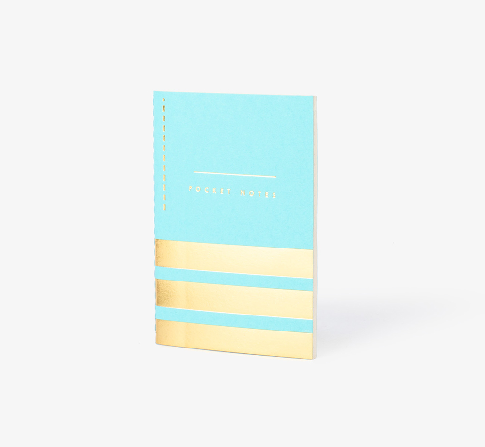 Pimlico Pocket Notes Foiled Blue by BookblockStationery| Bookblock