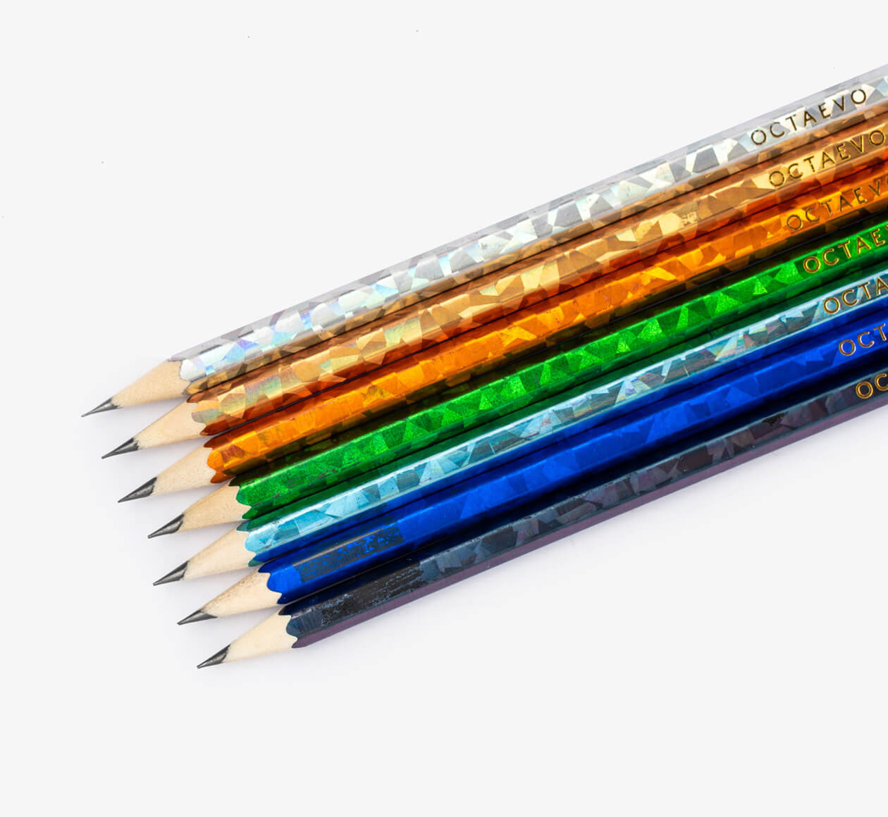 Octaevo metallic pencils on Bookblock