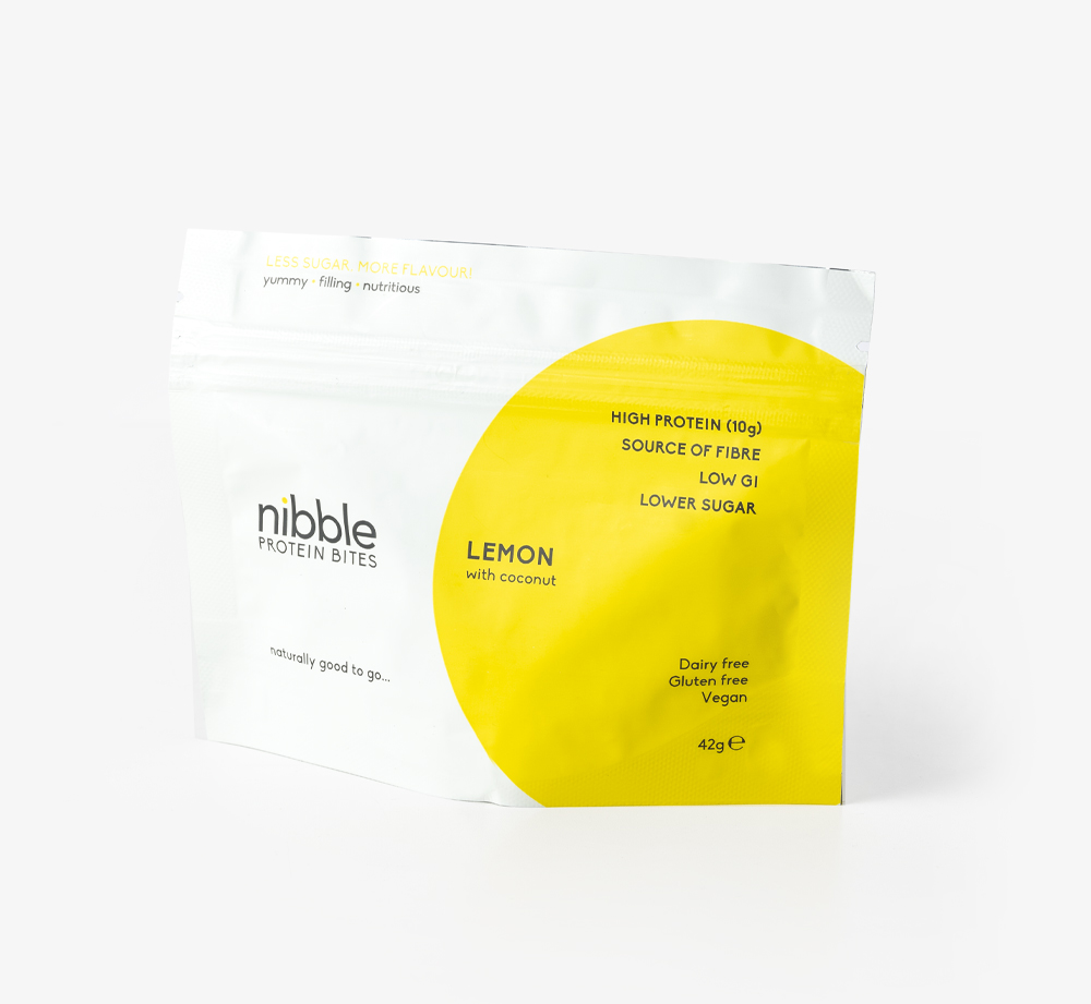 Lemon and Coconut Protein Bites by NibbleEat & Drink| Bookblock