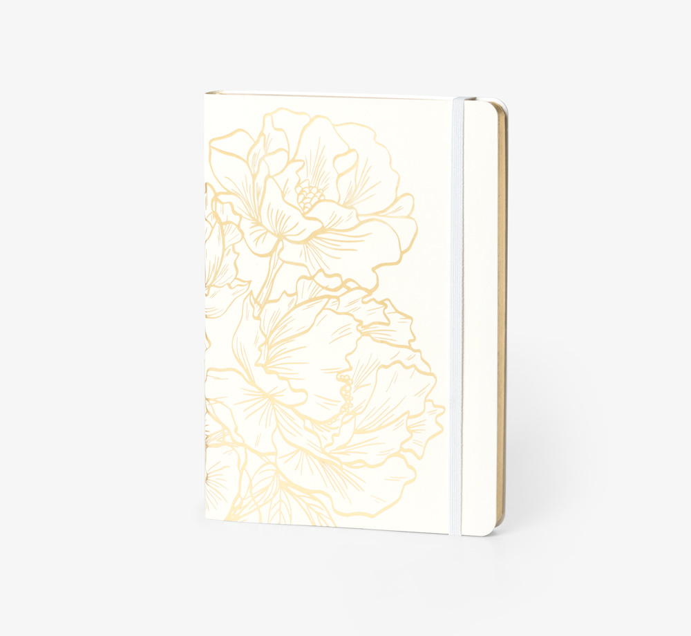 Gold Foiled Bride Wedding Notebook by BookblockWedding| Bookblock