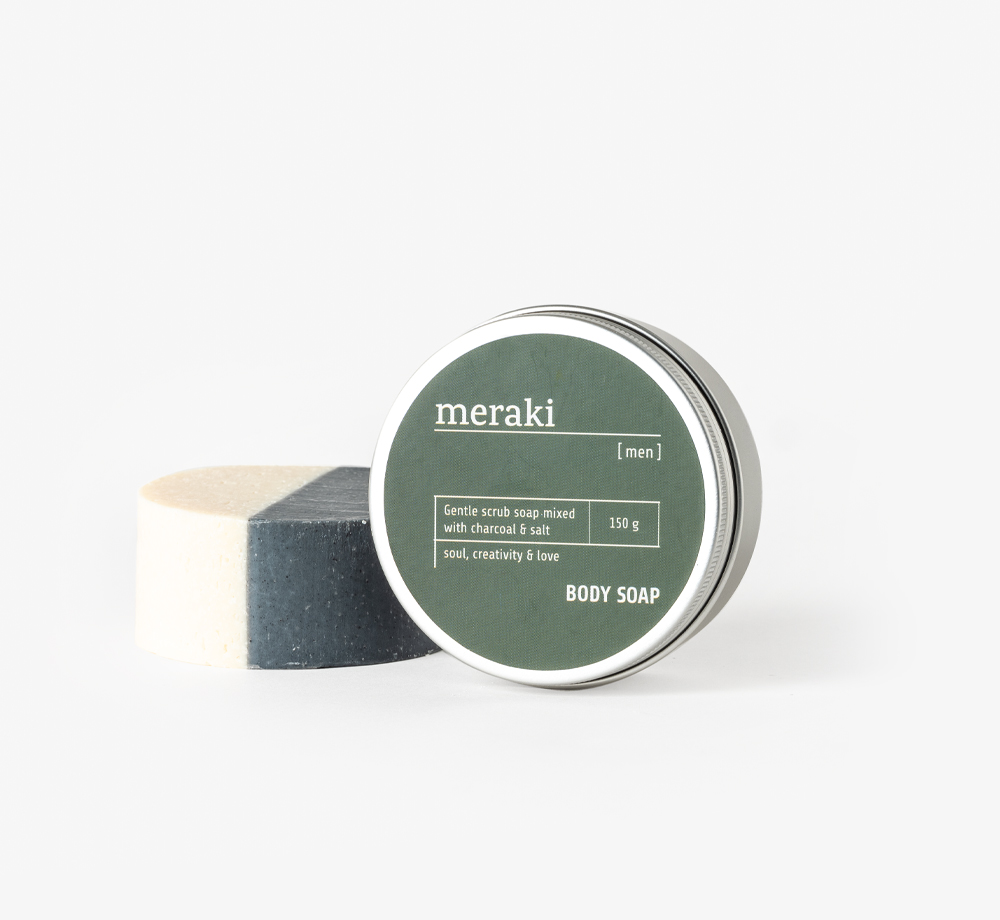 Charcoal & Salt Body Soap by MerakiCorporate Gifts| Bookblock