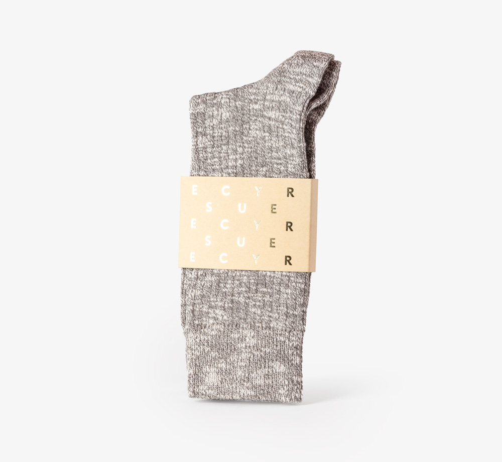 Grey Melange Socks Size 6-10 by EscuyerMen's| Bookblock