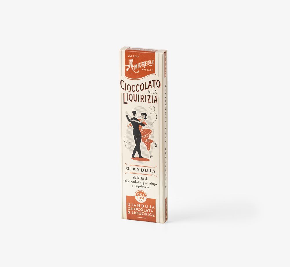 Milk Chocolate Liquorice Bar by AmarelliGift| Bookblock