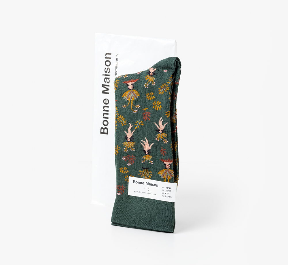 Spruce Mandrake Socks Size 6-8 by Bonne MaisonLifestyle & Games| Bookblock