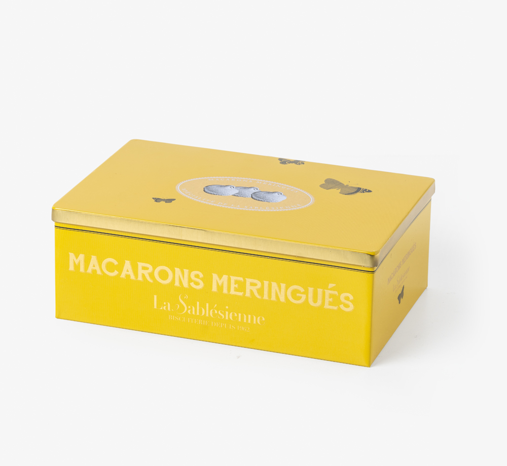 Caramel Macarons Meringues 70g Tin by La SablésienneEat & Drink| Bookblock