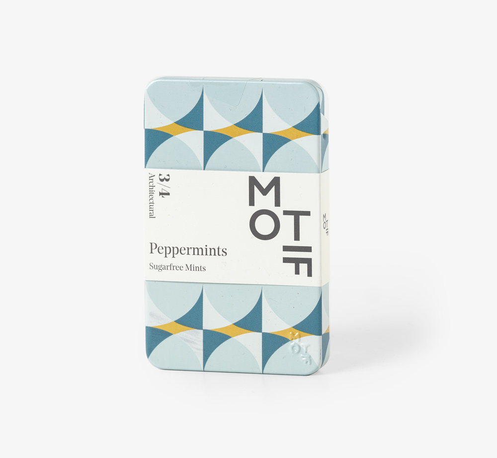Architectural Green Peppermints Tin by MotifEat & Drink| Bookblock