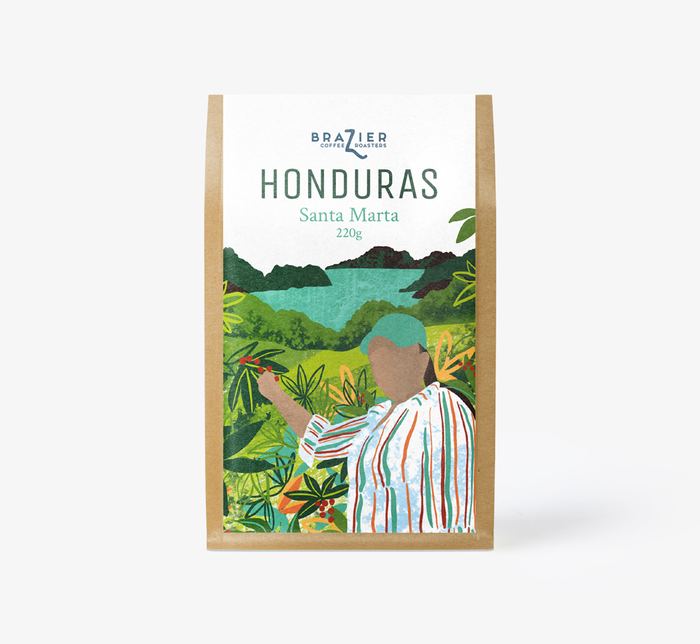 Honduras Santa Marta Ground Coffee 220g by BrazierEat & Drink| Bookblock