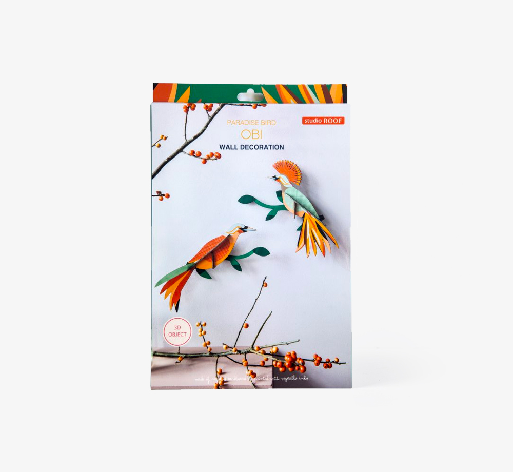 Obi Bird of Paradise Decoration by Studio ROOFHome| Bookblock