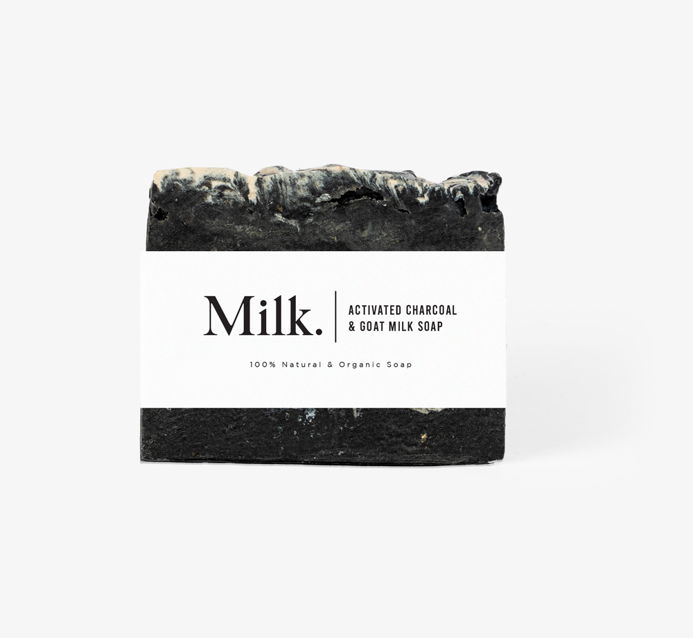 Activated Charcoal and Goat’s Milk Handmade Soap by MilkCorporate Gifts| Bookblock