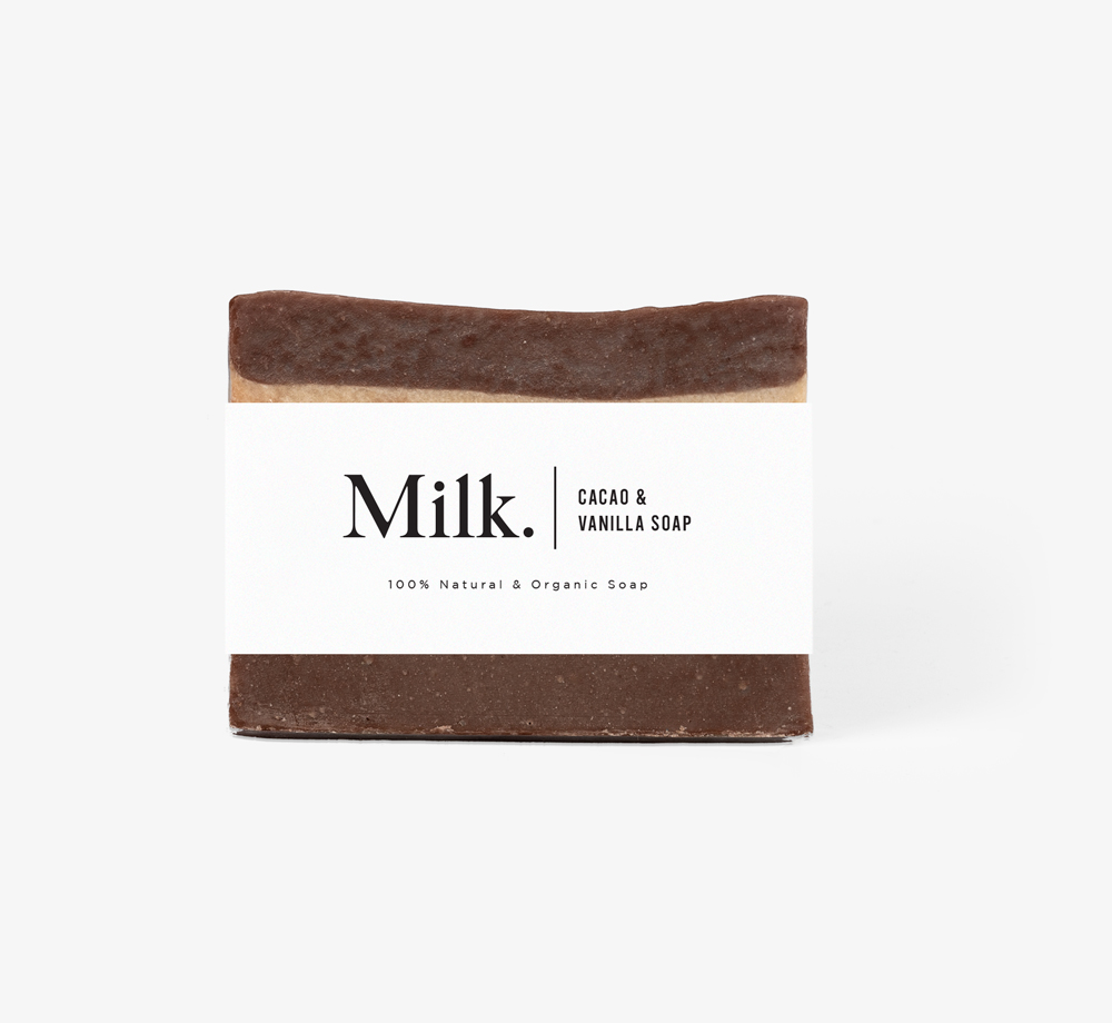 Cacao and Vanilla Handmade Natural Soap by MilkCorporate Gifts| Bookblock