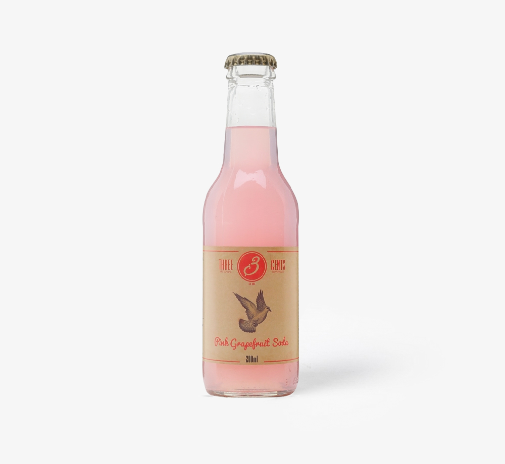 Pink Grapefruit Soda 200ml by Three CentsCorporate Gifts| Bookblock