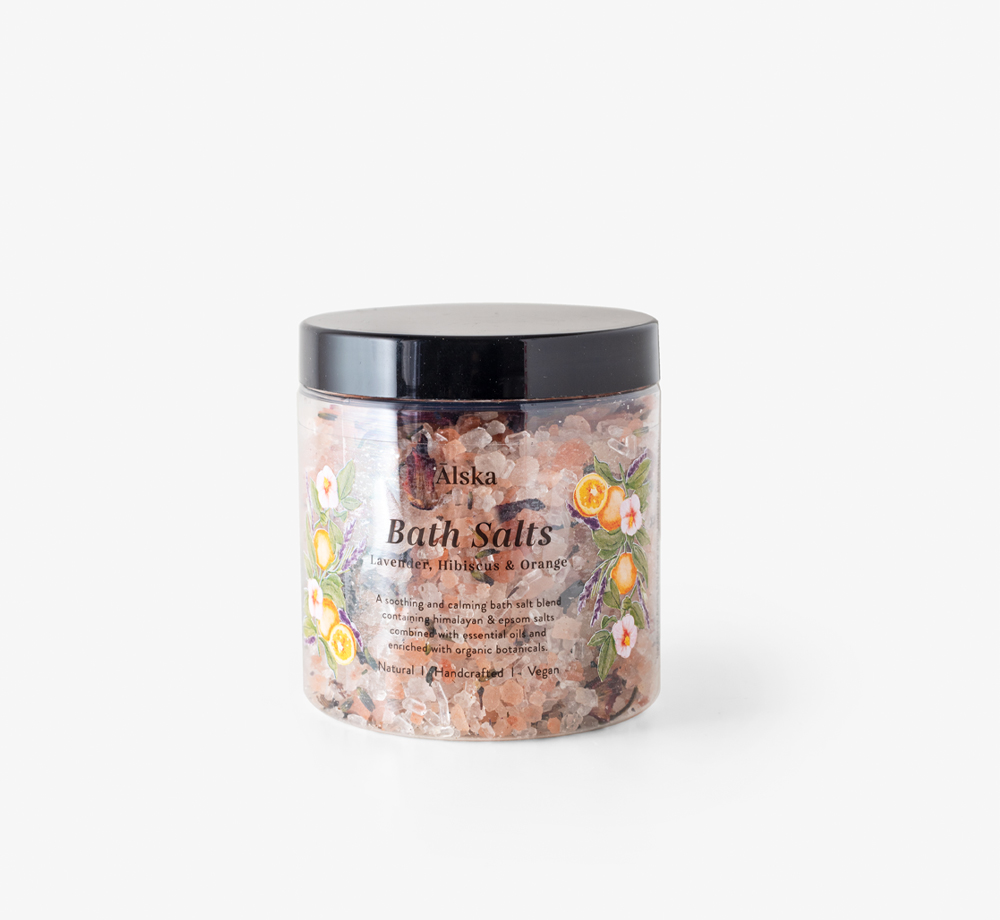 Lavender, Hibiscus & Orange Bath Salts by ÄlskaCorporate Gifts| Bookblock