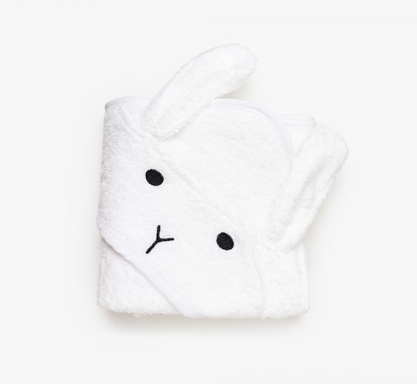 Cigit Rabbit Embroidered Towel White Main 600x553 