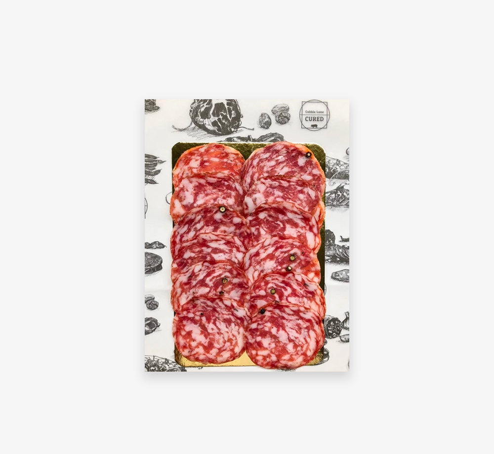 Salt and Pepper Salami 60g by Cobble Lane CuredCorporate Gifts| Bookblock