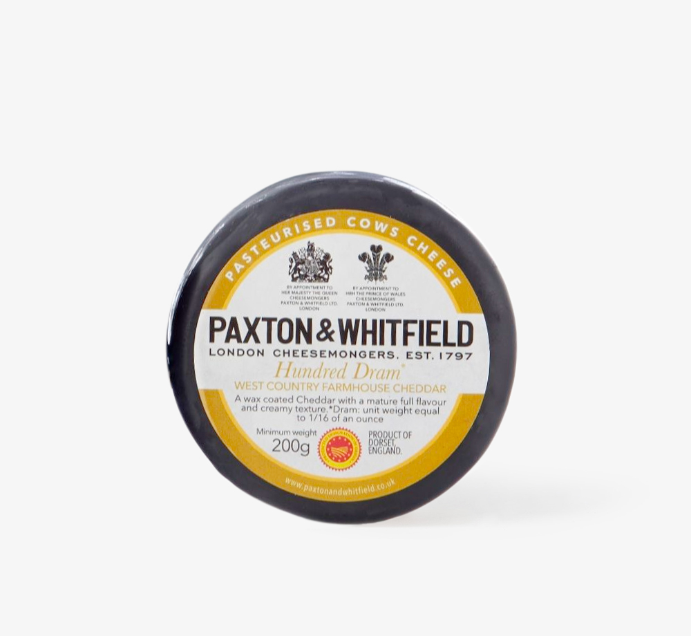 Hundred Dram Cheddar 200g by Paxton & WhitfieldCorporate Gifts| Bookblock