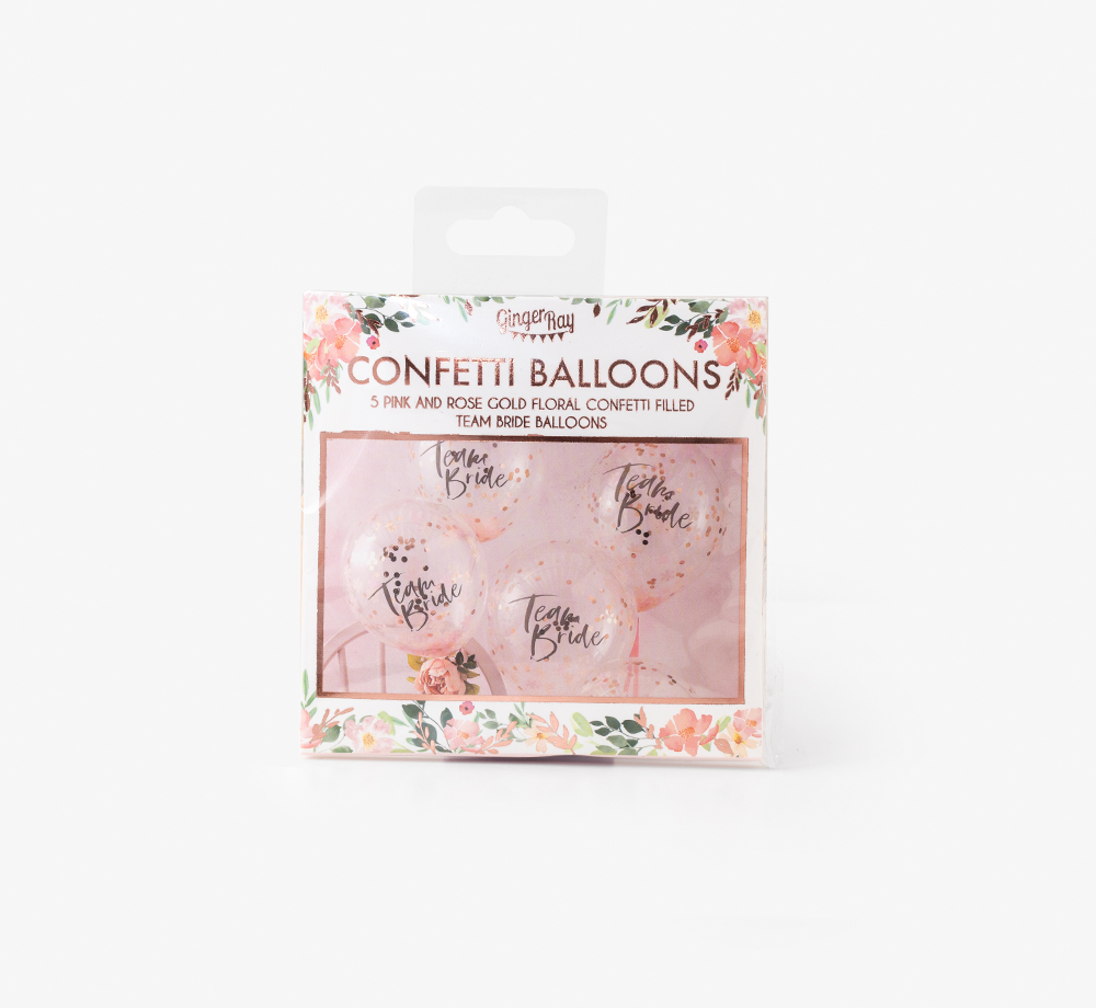 Team Bride Confetti Balloons by Ginger RayWedding| Bookblock