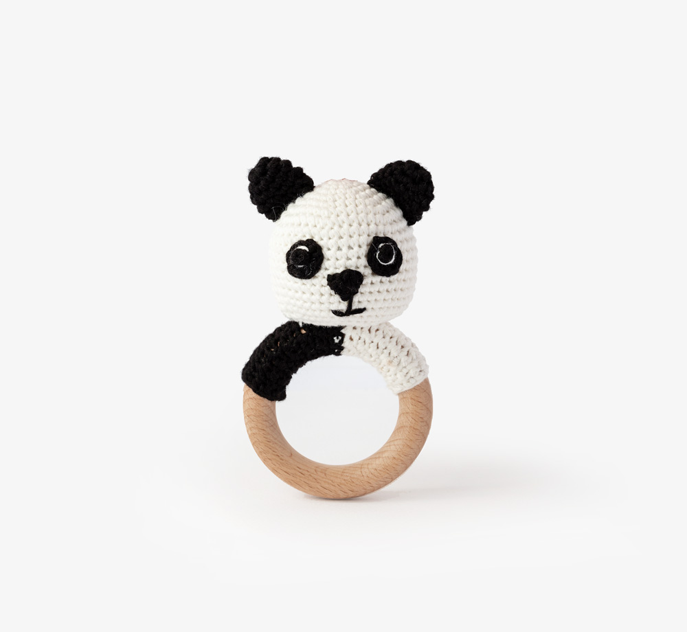 Crochet Rattle – Panda by Bookblock PetitBaby & Kids| Bookblock