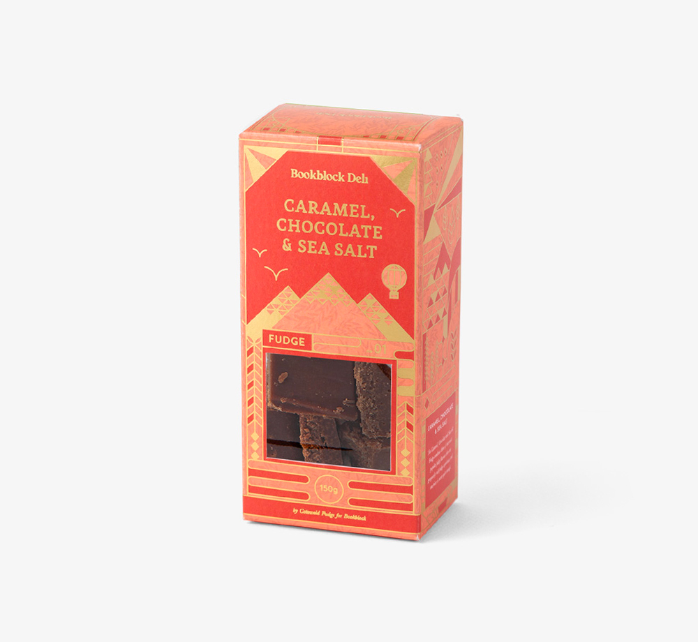 Caramel, Sea Salt and Chocolate Fudge by Bookblock DeliCorporate Gifts| Bookblock