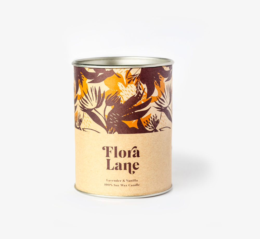 Lavender & Vanilla Candle by Flora LaneCorporate Gifts| Bookblock Lavender & Vanilla Candle by Flora LaneCorporate Gifts| Bookblock
