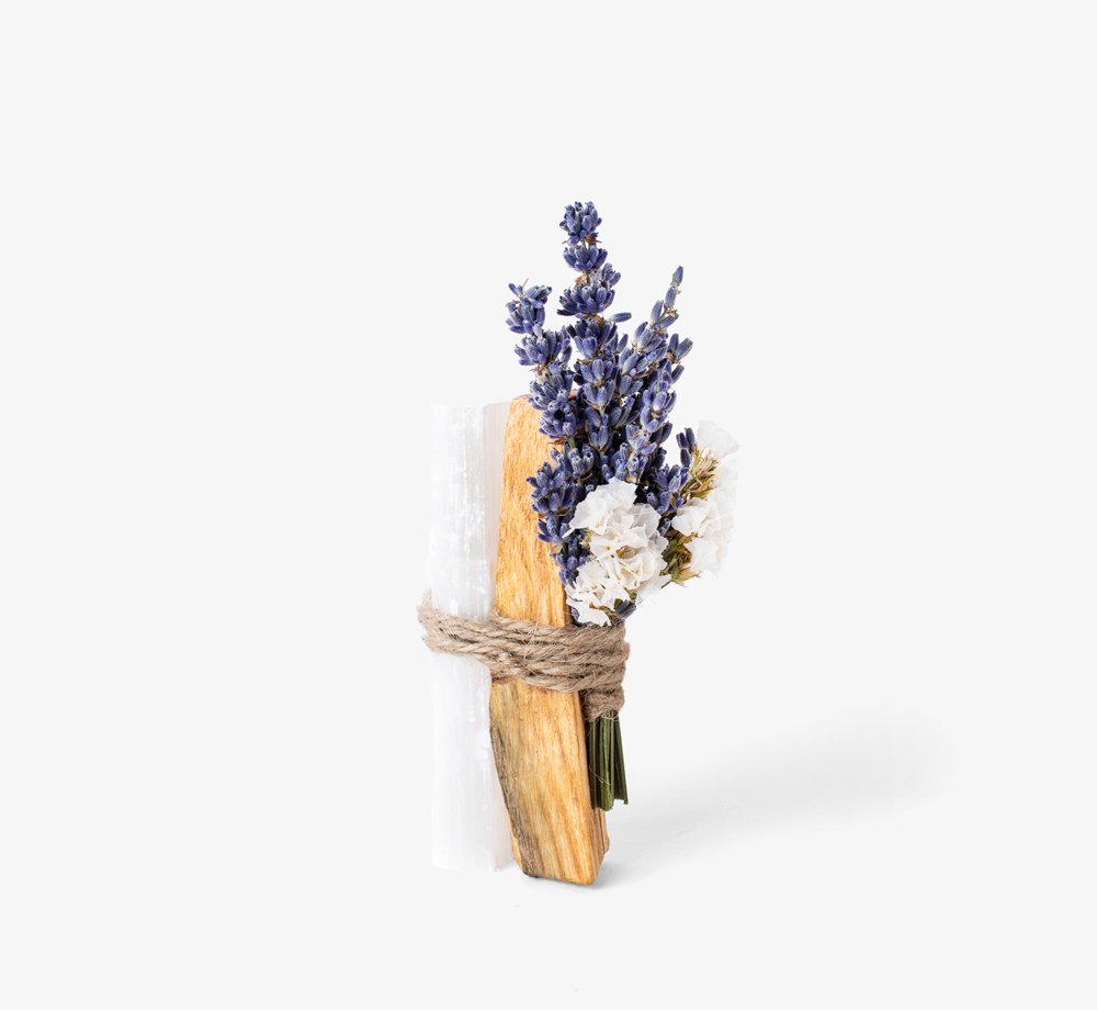 Lavender, Selenite Crystal & Palo Santo Bundle by Bookblock FloristsCorporate Gifts| Bookblock