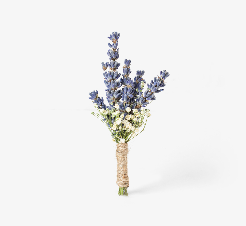 Lavender & Gypsophila Boutonnière by Bookblock FloristsWedding Flowers| Bookblock