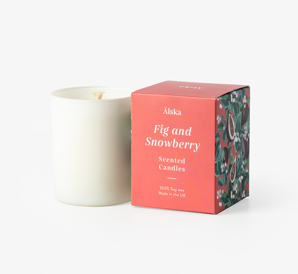 Fig & Snowberry Soy Wax Candle by ÄlskaCorporate Gifts| Bookblock