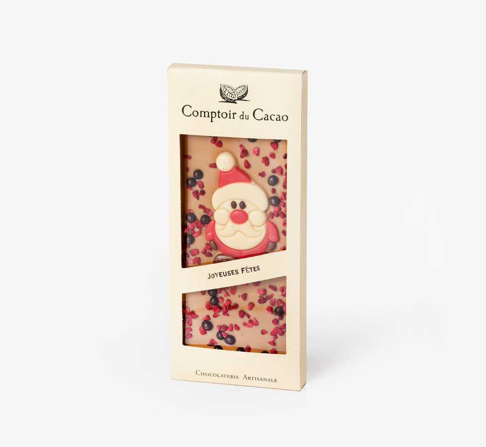 Blonde Chocolate Bar with Santa by Comptoir du CacaoEat & Drink| Bookblock