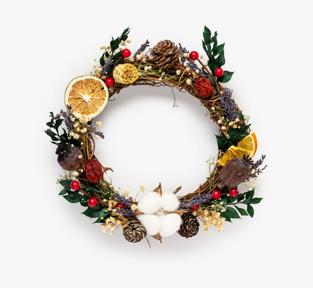 Premium Handmade Christmas Wreath by Bookblock FloristsCorporate Gifts| Bookblock
