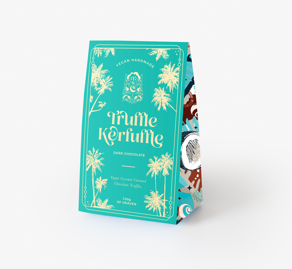 Vegan Coconut Caramel Chocolate Truffles by Truffle KerfuffleCorporate Gifts| Bookblock