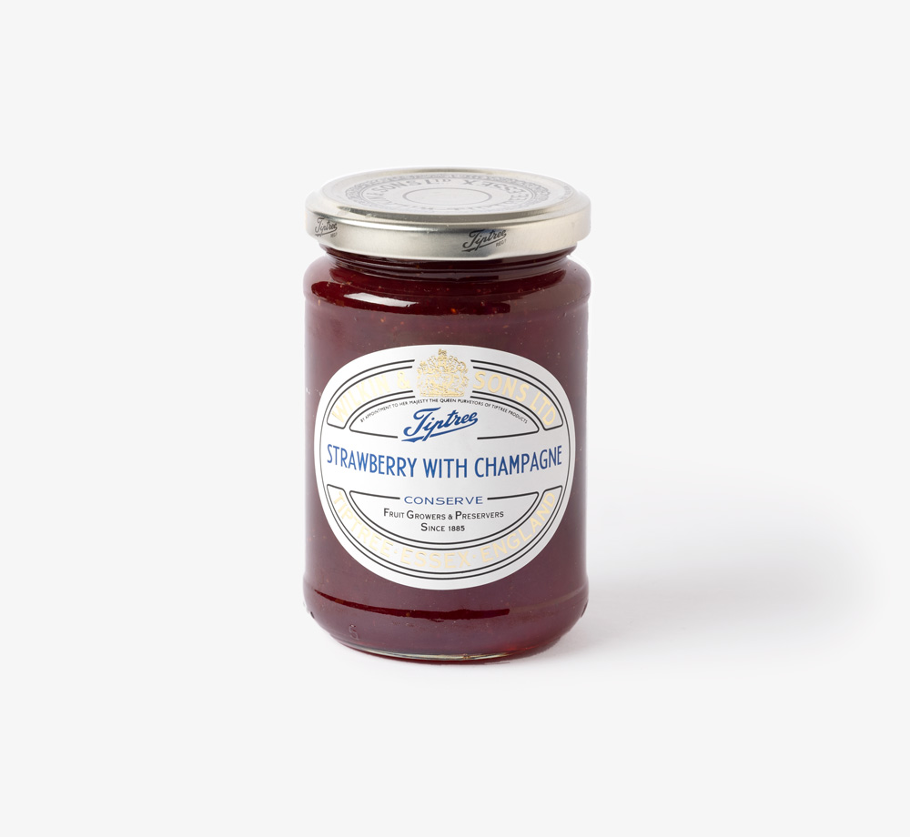 Strawberry Conserve with Champagne 340g by TiptreeCorporate Gifts| Bookblock