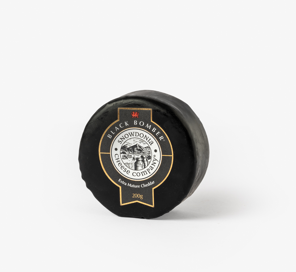 Extra Mature Black Bomber Cheddar 200g by Snowdonia Cheese CompanyCorporate Gifts| Bookblock