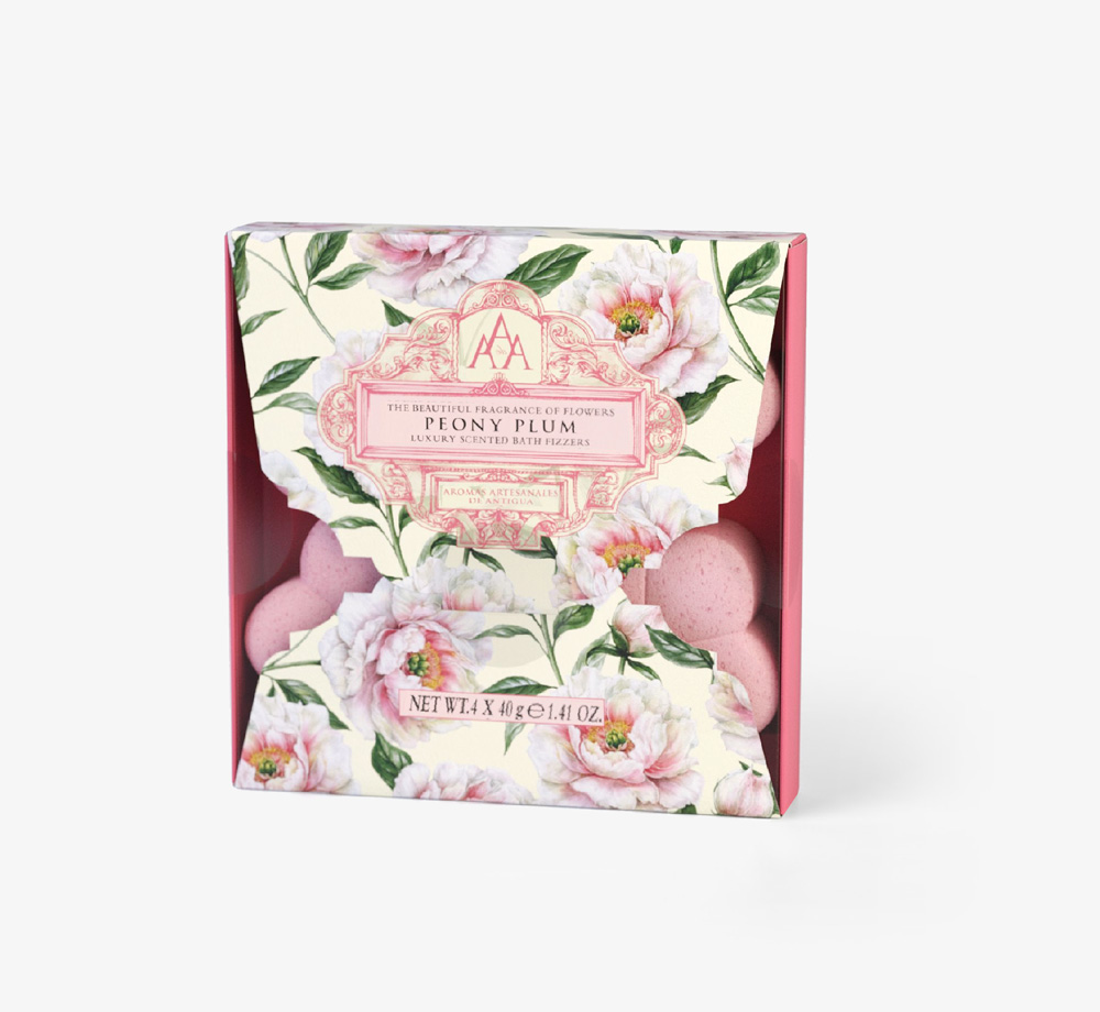 Peony Plum Bath Fizzer Set by The Somerset Toiletry CoCorporate Gifts| Bookblock