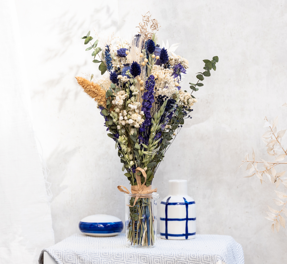 White Delphinium & Eucalyptus Large Dried Bouquet by Bookblock FloristsWedding| Bookblock White Delphinium & Eucalyptus Large Dried Bouquet by Bookblock FloristsWedding| Bookblock