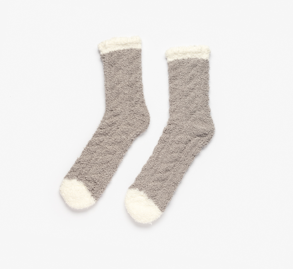 Grey Fluffy Socks by BookblockHome| Bookblock